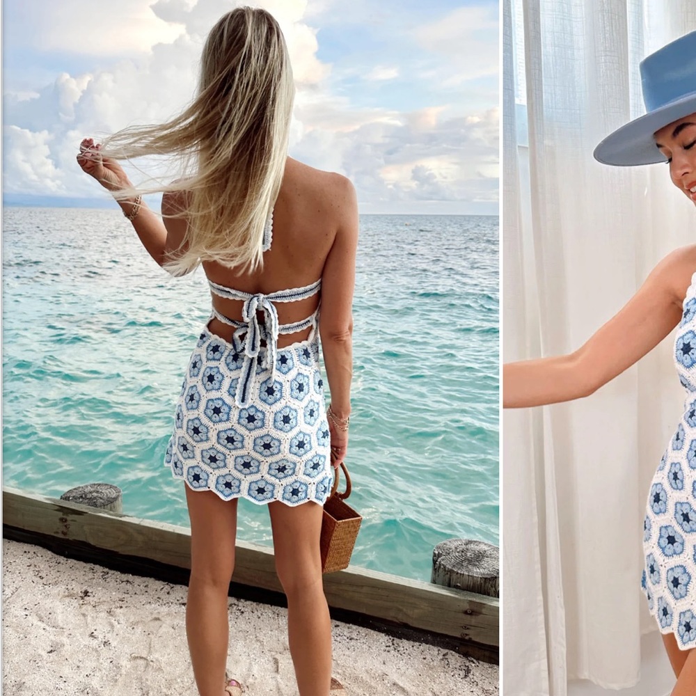 Show Me Your Mumu Happy Halter Mini Dress